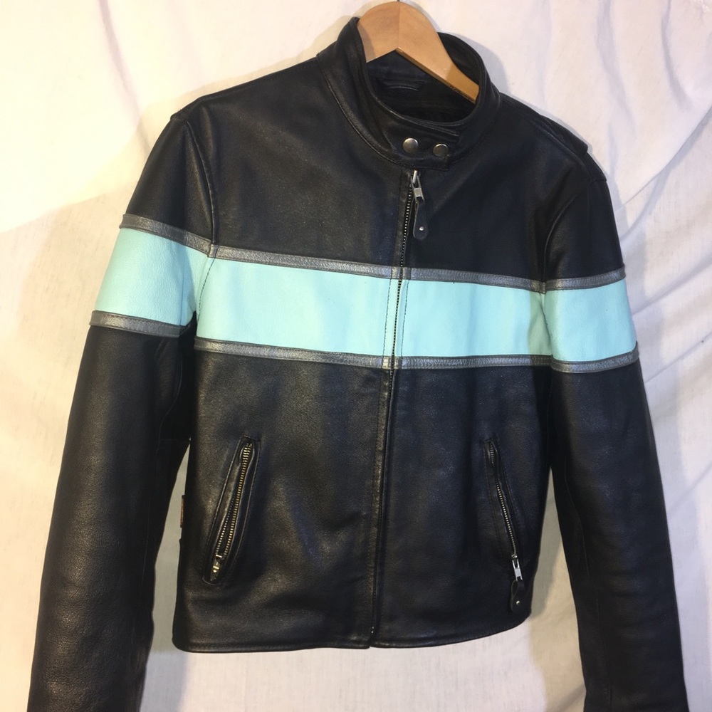 Vintage Hot Leathers Leather Motorcycle Jacket